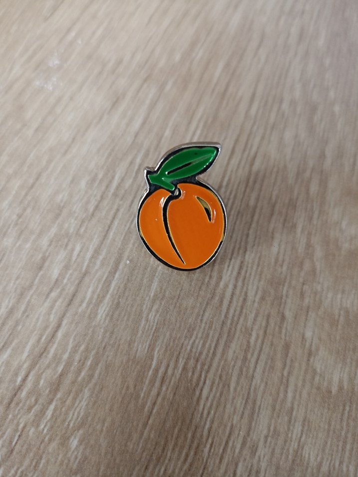 Parlak Turuncu Portakal Rozet - Görsel 3