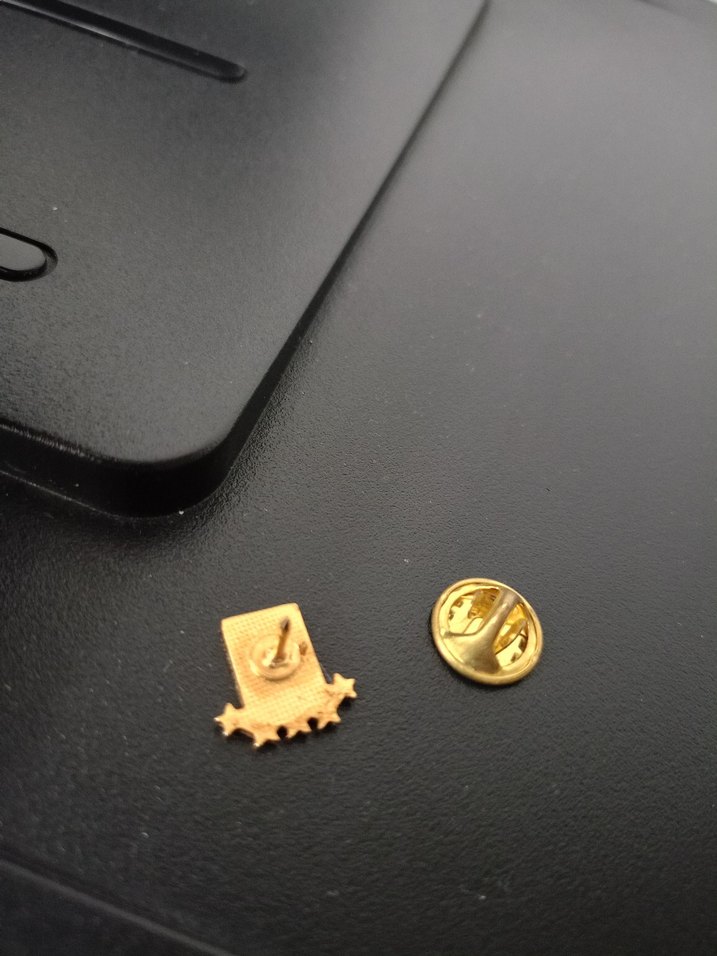 Altın Renkli Türk Bayraklı Rozet - Görsel 3