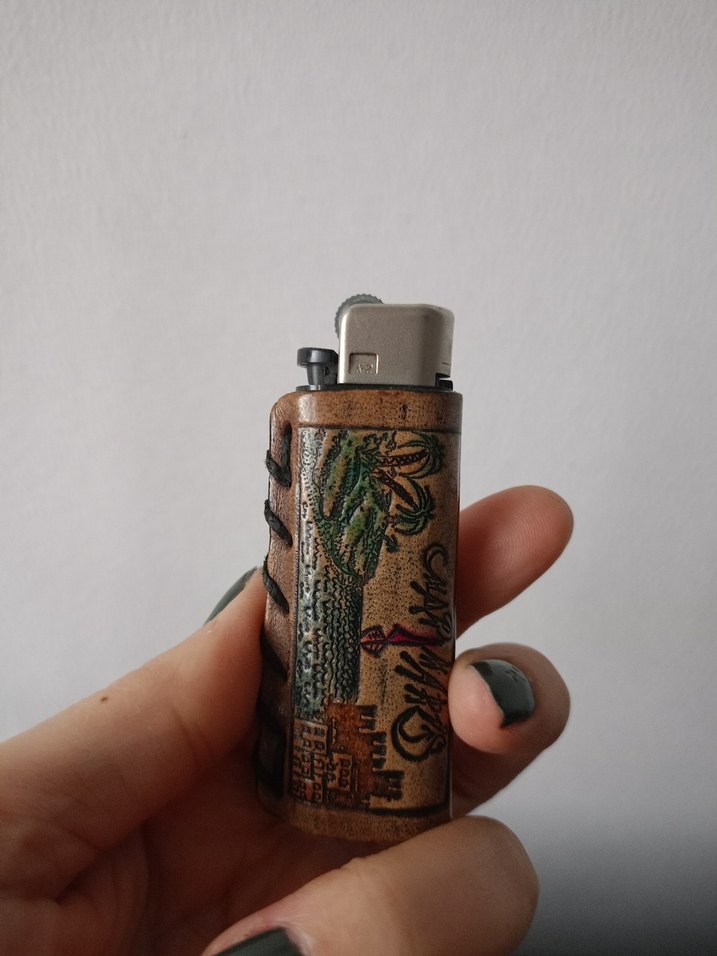 MARMARİS TEMALI DERİ ÇAKMAK - Görsel 2