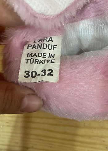 Kızlar için Pembe Peluş Sıcak Terlik - Görsel 4