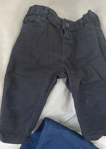 Erkek Çocuk Siyah Düğmeli Kot Pantolon