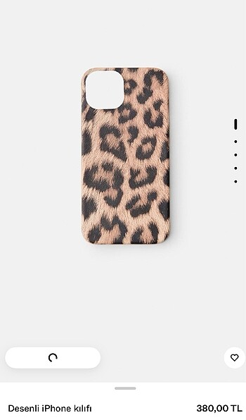 BERSHKA LEOPAR DESENLİ IP12/13 KILIF