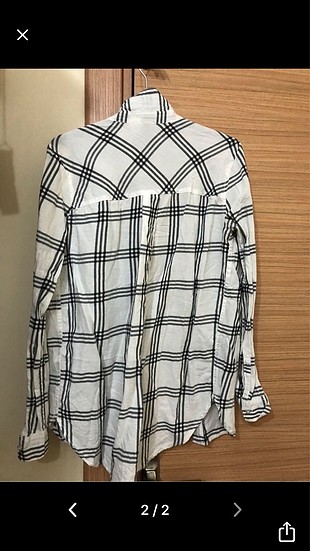 H&M Gömlek siyah beyaz çizgili