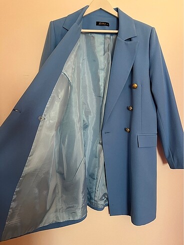 46 Beden Mavi Blazer Ceket
