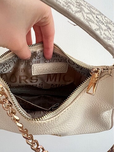 Beden camel Renk Michael Kors Marka Bej Kol Çanta