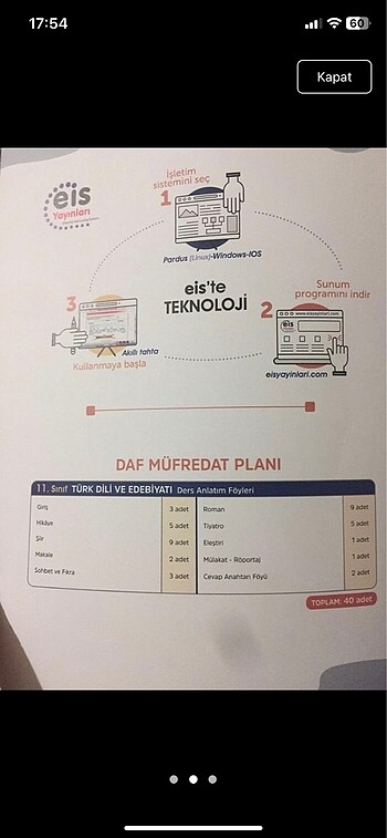  11. Sınıf edebiyat ders anlatım föyü