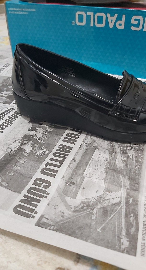 Kız Çocuk Siyah Tokalı Loafer Ayakkabı - Görsel 5