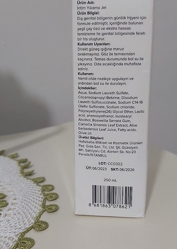 Clasy Intim Yıkama Jeli 250 ml - Görsel 2