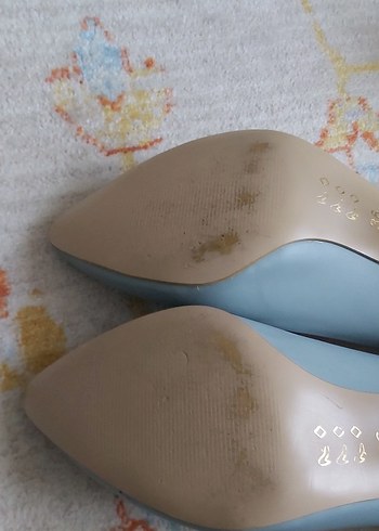 Mavi Pastel Tokalı Stiletto Topuklu Kadın Ayakkabı - Görsel 2