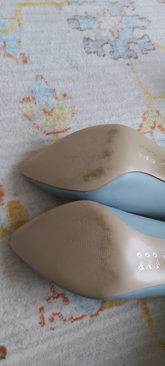 Mavi Pastel Tokalı Stiletto Topuklu Kadın Ayakkabı - Görsel 2