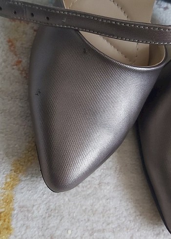 Diger Bej Kemerli Topuklu Kadın Ayakkabı - Görsel 5