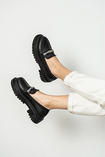 Diğer Kadın siyah loafer