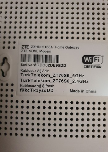 ZTE 168A 5 GHZ VDSL MODEM - Görsel 3