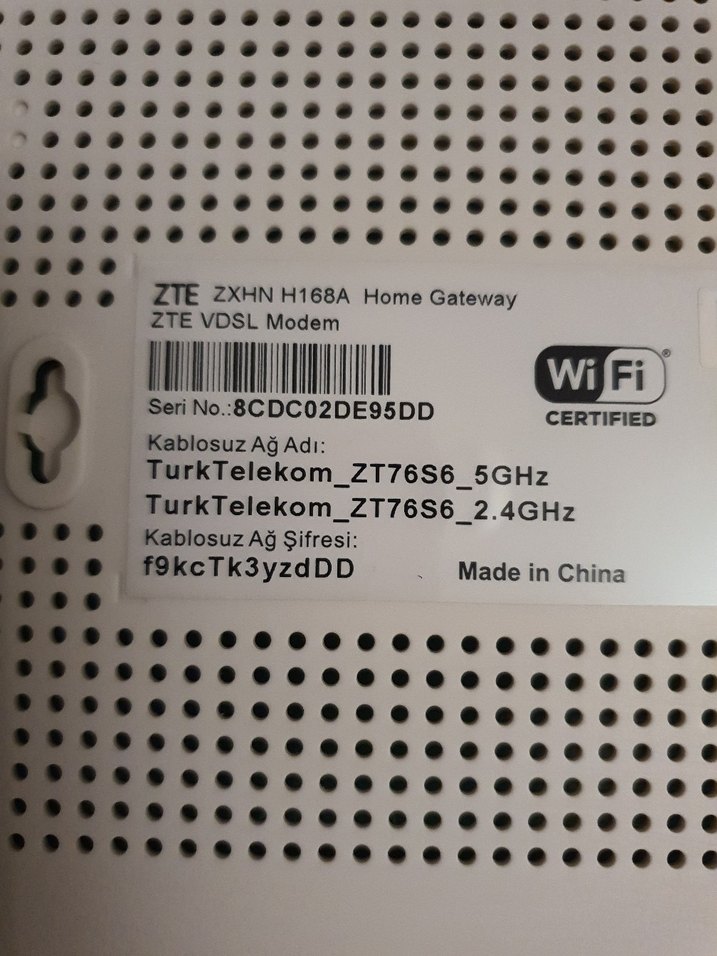 ZTE 168A 5 GHZ VDSL MODEM - Görsel 3