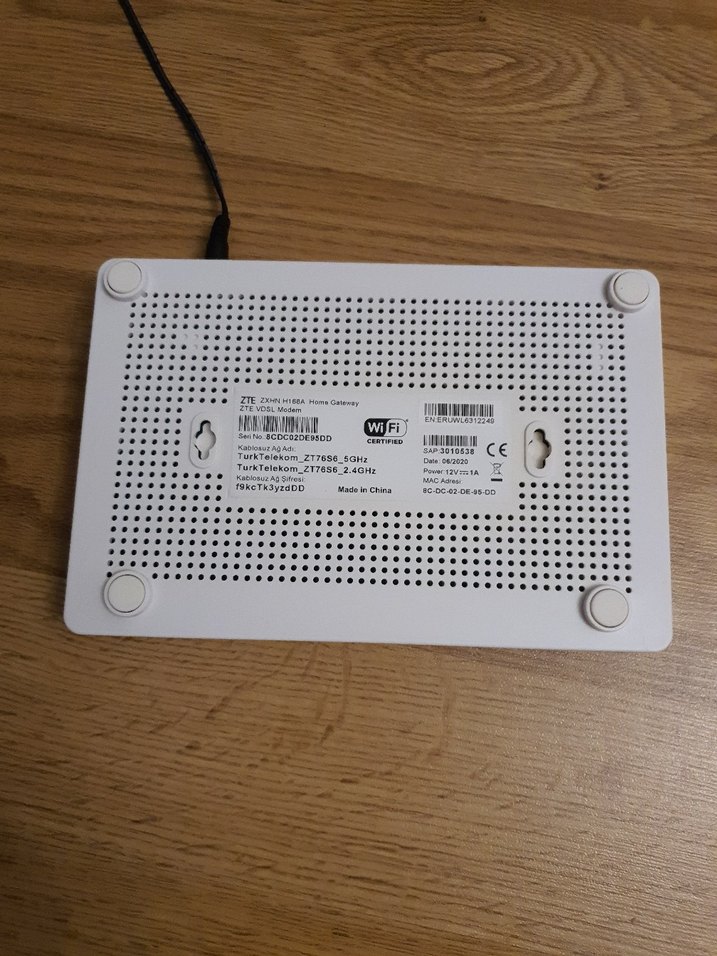 ZTE 168A 5 GHZ VDSL MODEM - Görsel 5