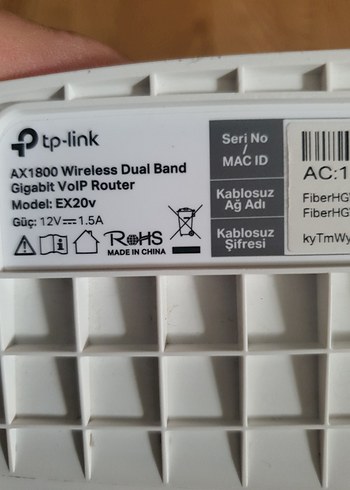 TP LİNK EX20V FİBER MODEM - Görsel 3