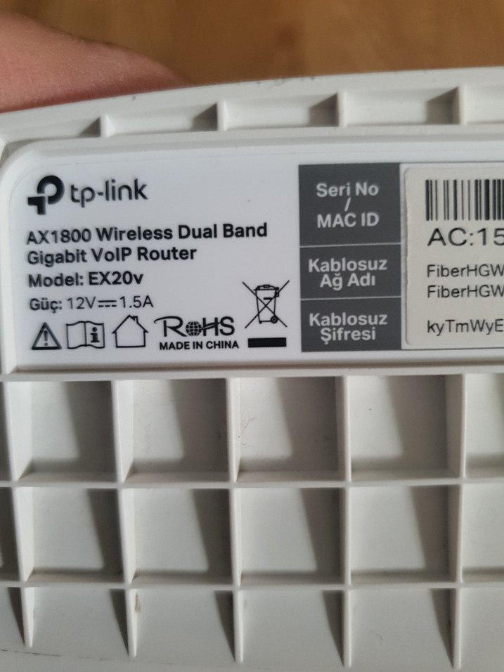 TP LİNK EX20V FİBER MODEM - Görsel 3