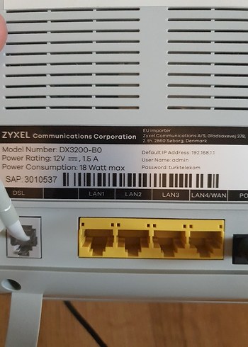 ZYXEL DX3200 WİFİ 6 VDSL MODEM - Görsel 12