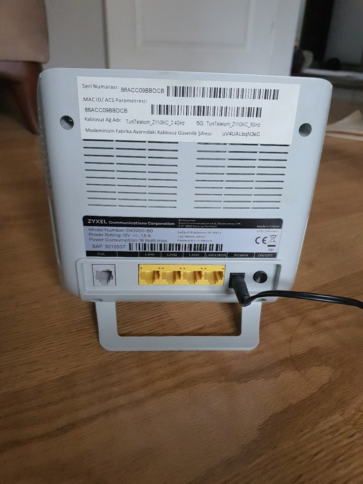 ZYXEL DX3200 WİFİ 6 VDSL MODEM - Görsel 2