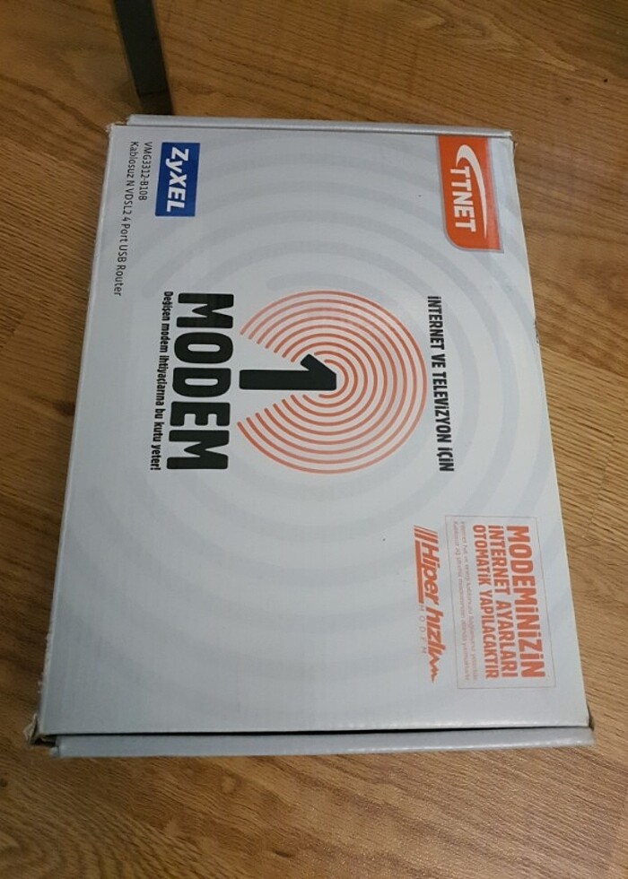 Zyxel vmg 3312 vdsl modem sıfır gibi - Görsel 2