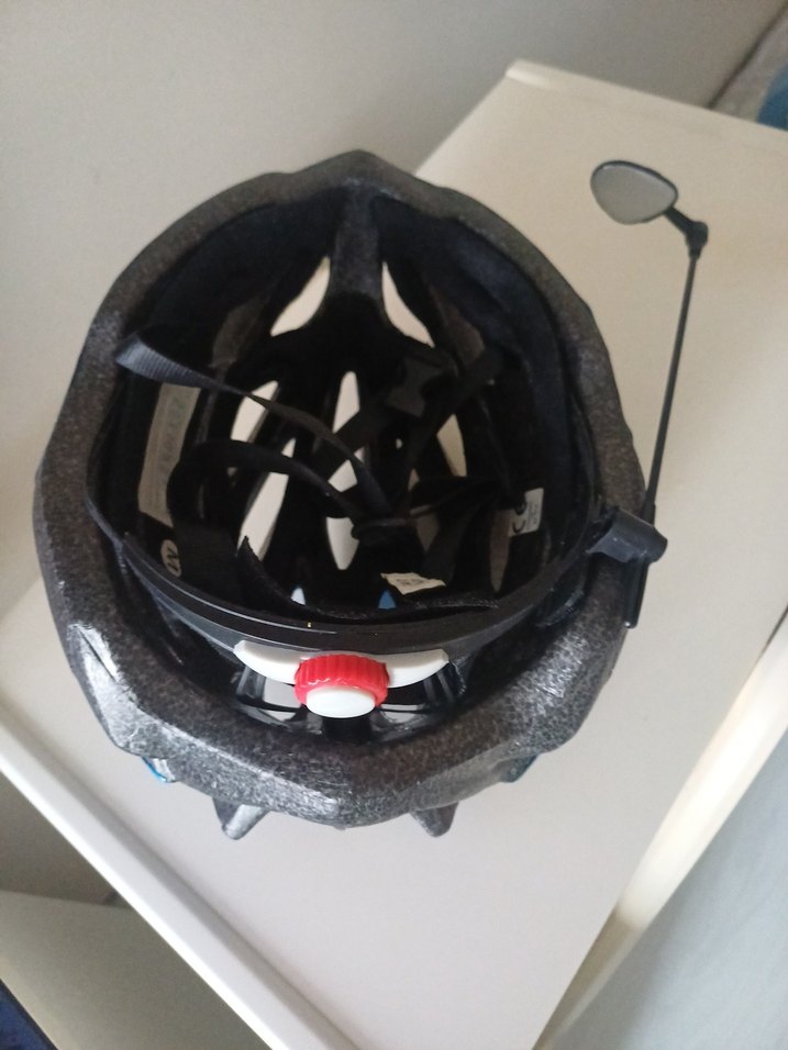 Mavi Biker Motosiklet Kaskı Velcro Bantlı - Görsel 5