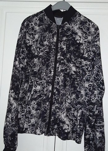 Gri Baskılı Kadın Ceket - Görsel 2