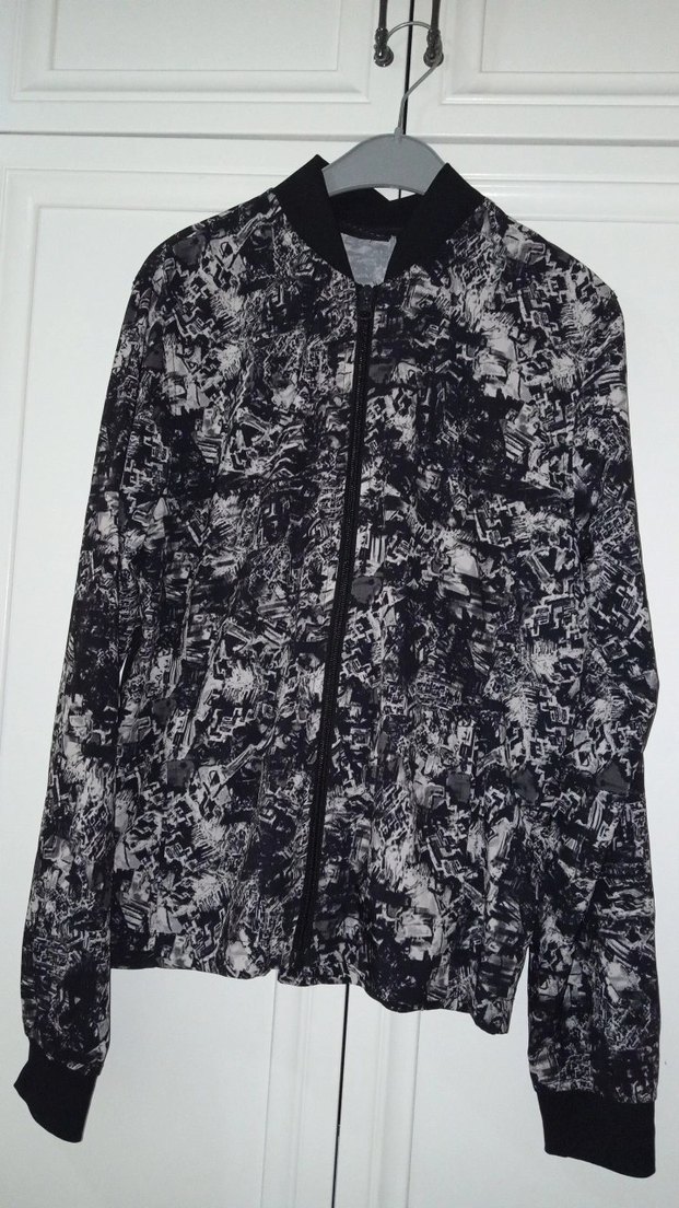 Gri Baskılı Kadın Ceket - Görsel 2