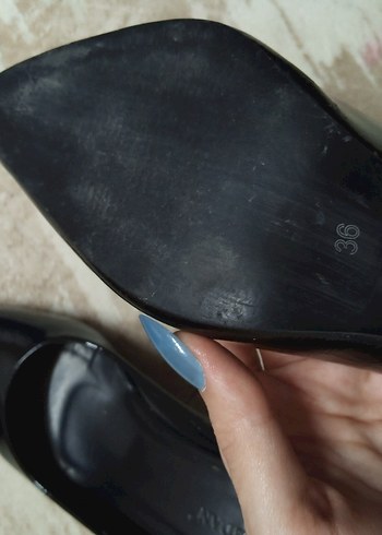 Siyah Stiletto Topuklu Kadın Ayakkabı - Görsel 4