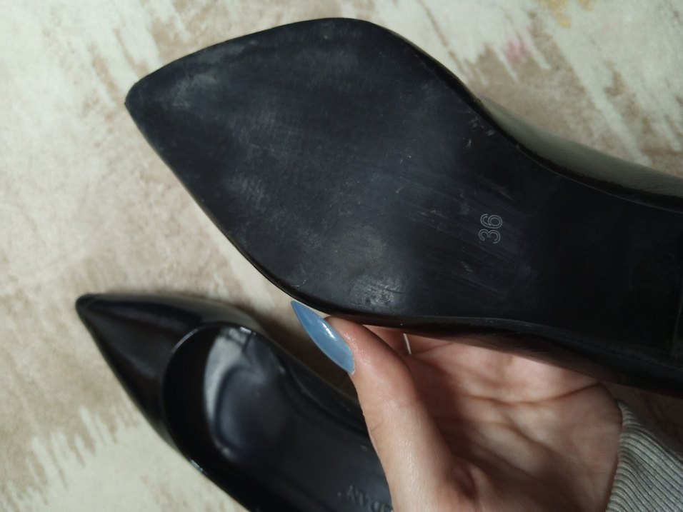 Siyah Stiletto Topuklu Kadın Ayakkabı - Görsel 4