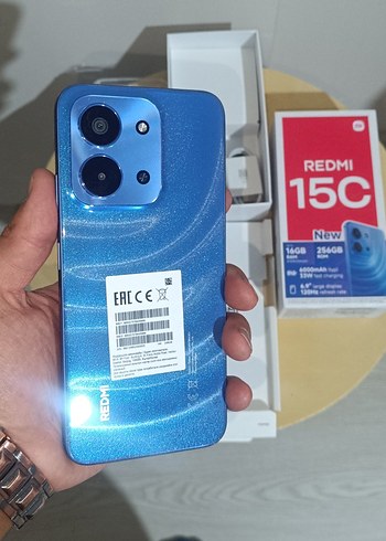 Redmi 15C 256GB Mavi Renk Android Telefon - Görsel 2