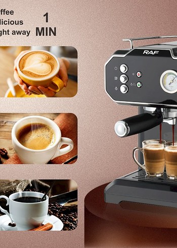 Siyah Espresso Kahve Makinesi - Görsel 7