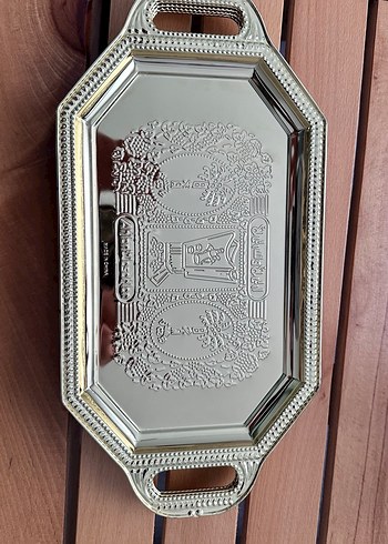 Altın Renkli Parlak Tepsi Seti - Görsel 4