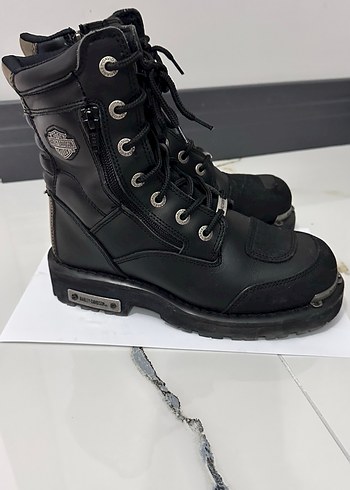 Harley Davidson Siyah Deri 38 bayan bot - Görsel 4