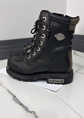 Harley Davidson Siyah Deri 38 bayan bot - Görsel 6