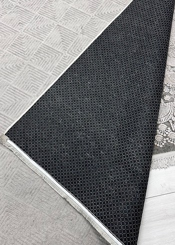 Gri Modern Düz Halı boyu 3 eni 2 metre - Görsel 4