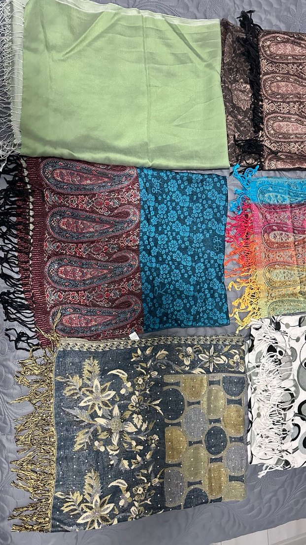 Bohem Çok Renkli Kadın Şal - Görsel 4