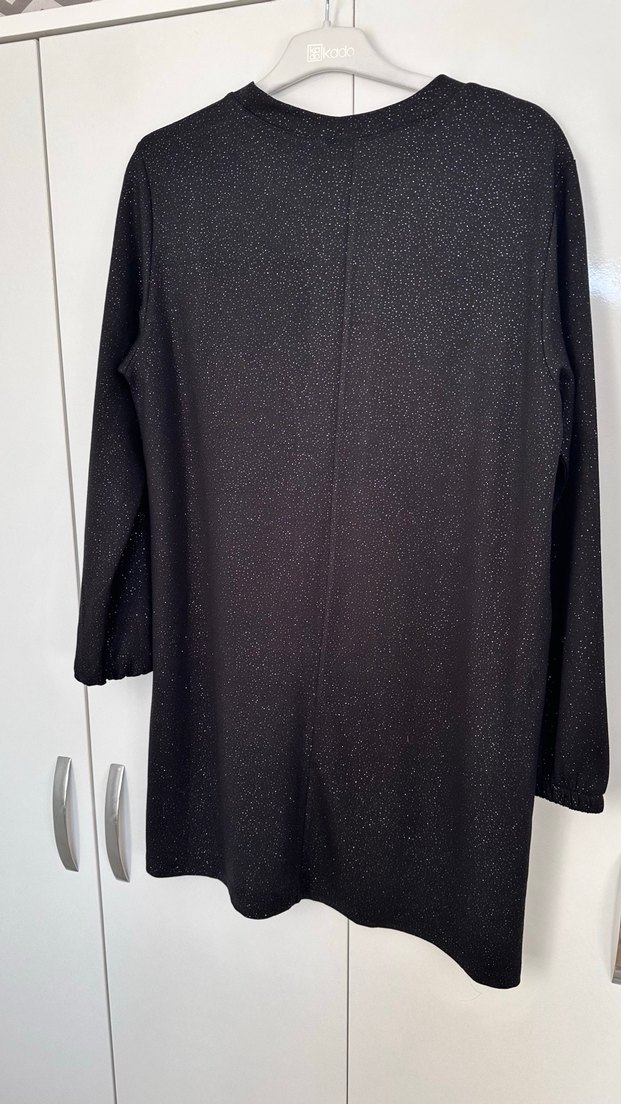 Kado Siyah Uzun Kollu Triko Tunik - Görsel 3