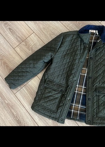 Erkek Çocuk Düğmeli haki Mont - Görsel 3