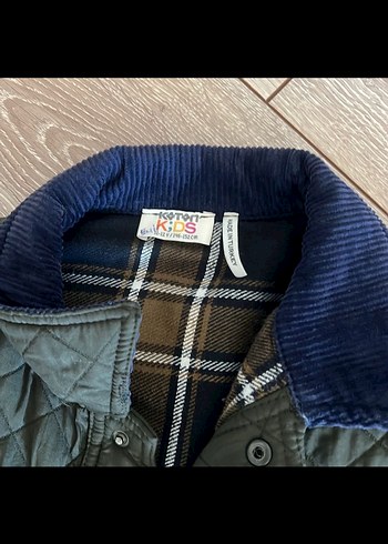 Erkek Çocuk Düğmeli haki Mont - Görsel 4