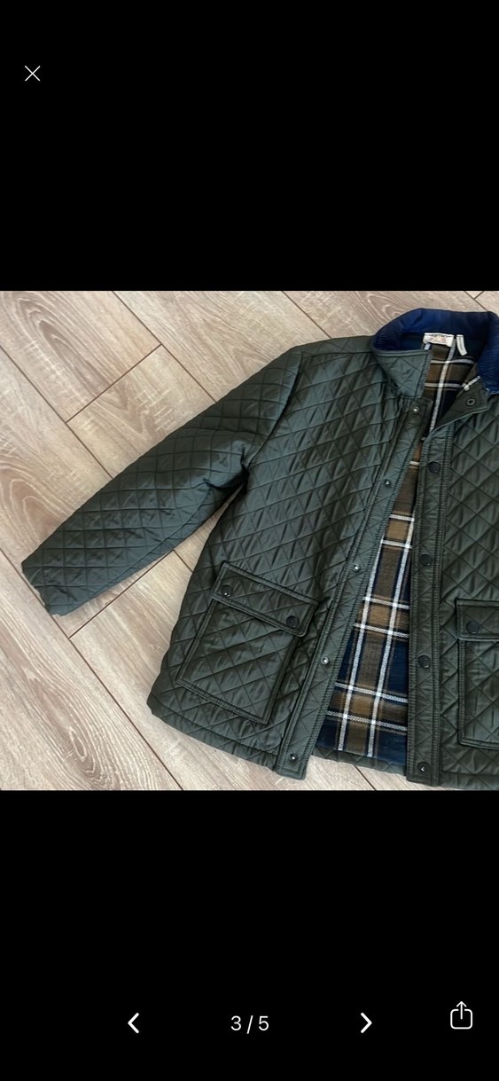 Erkek Çocuk Düğmeli haki Mont - Görsel 3