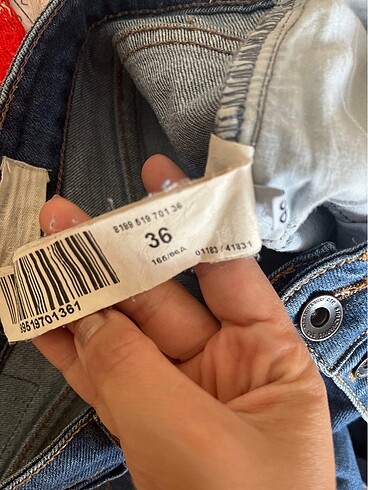 36 Beden mavi Renk Yüksek bel kot şort