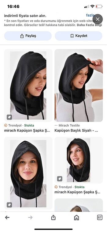 Kapüşon başlık