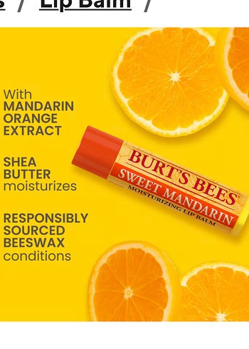 Burt's Bees Tatlı Mandalina Dudak Balmı