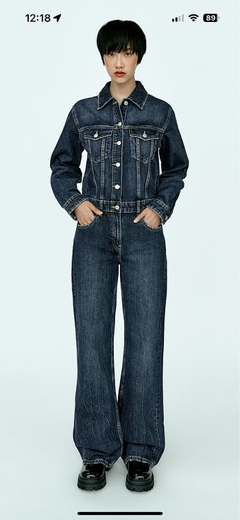 Zara denim jean tulum