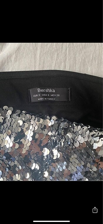 s Beden Pullu Bershka etek payet