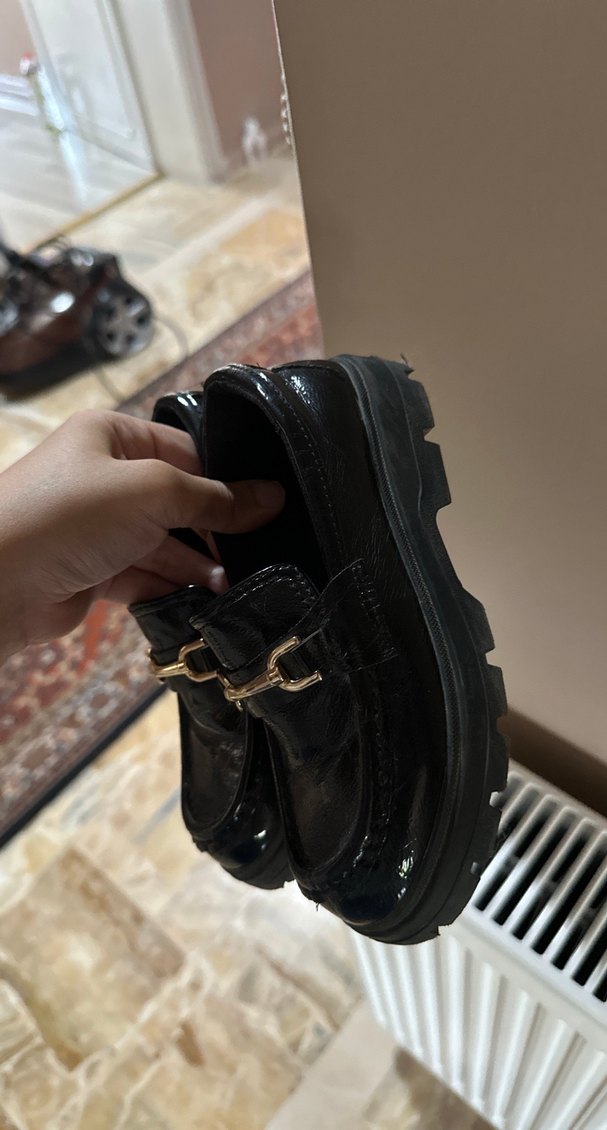 Kızak Tokalı Siyah Yılan Desenli Erkek Loafer - Görsel 3