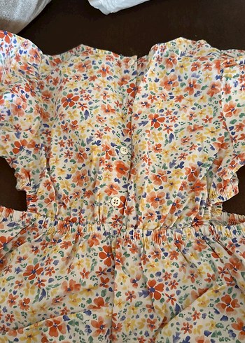 Çiçek Desenli Bohem Midi Elbise - Görsel 6