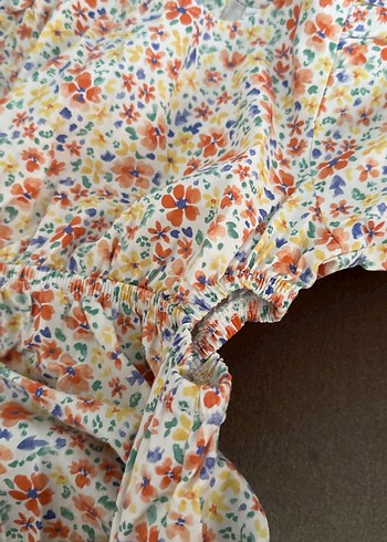 Çiçek Desenli Bohem Midi Elbise - Görsel 5