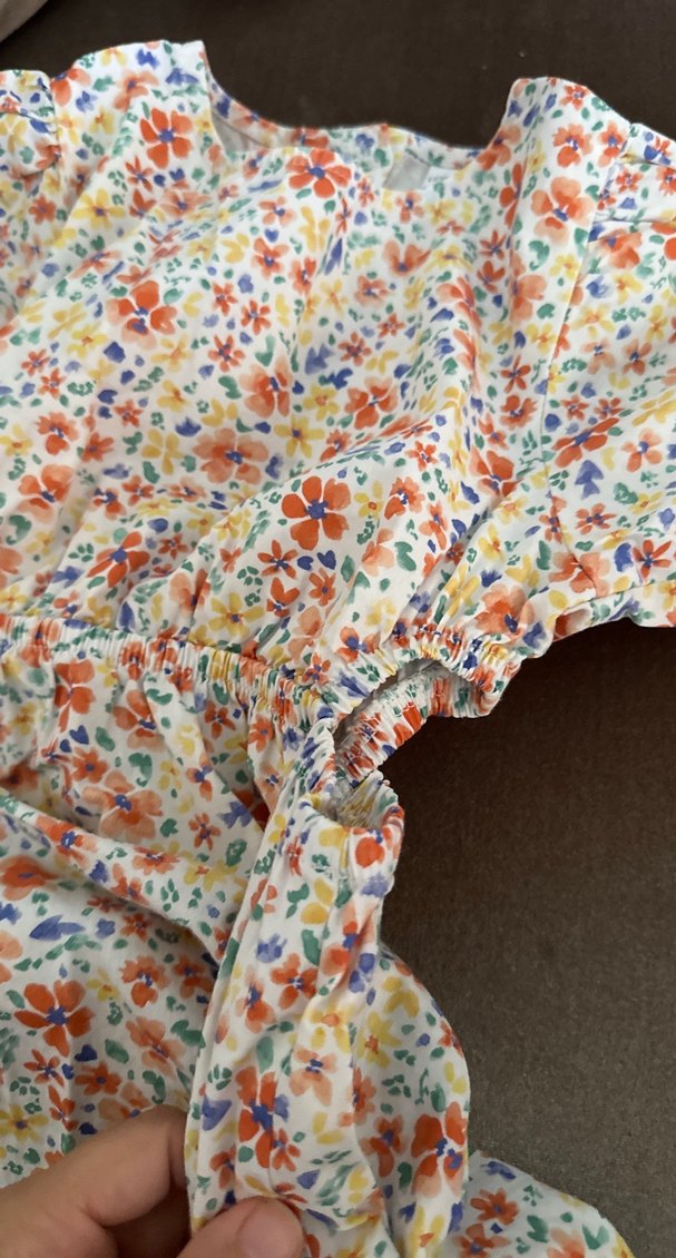 Çiçek Desenli Bohem Midi Elbise - Görsel 5