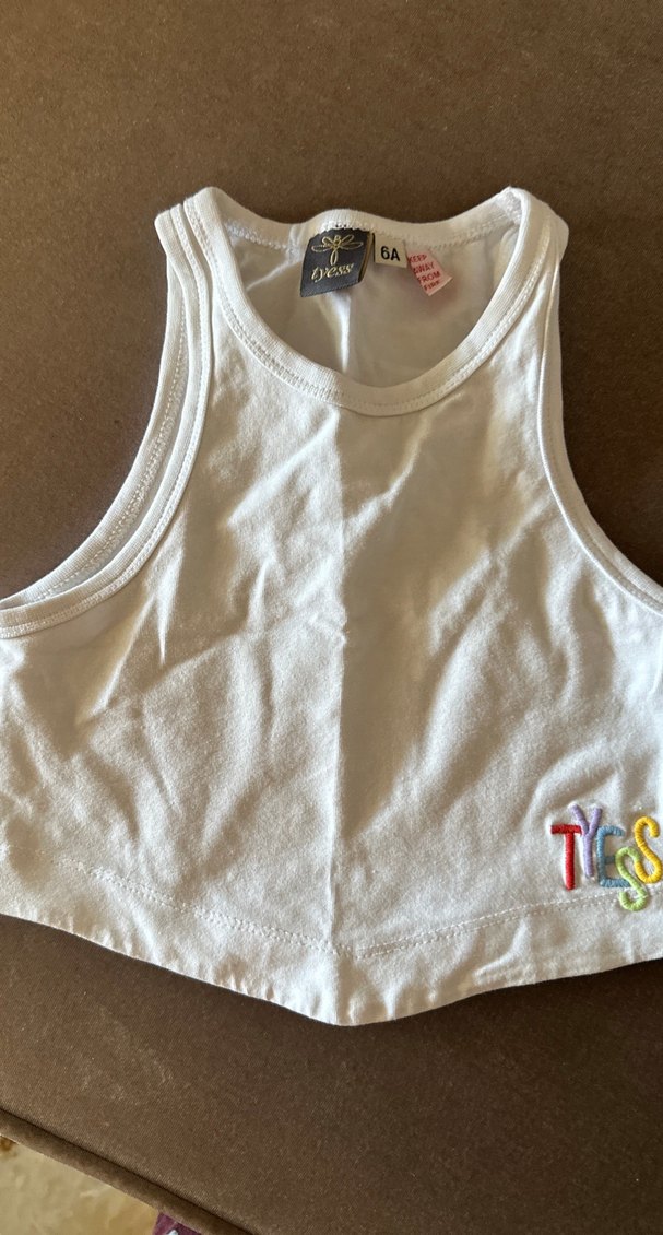 Kız Çocuk Beyaz Pamuklu Askısız Atlet - Görsel 2